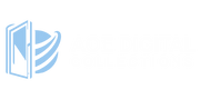 AOE Digital Collections logo, featuring a stylized book with a door opening to reveal a globe. The book and globe are in a flat, vector style, and the colors are blue and gray.